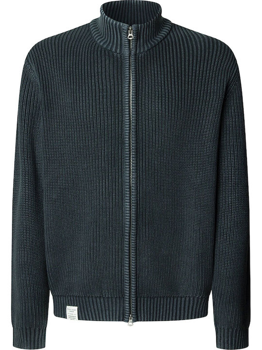 Men's Knitted Cardigan Dulwich Blue