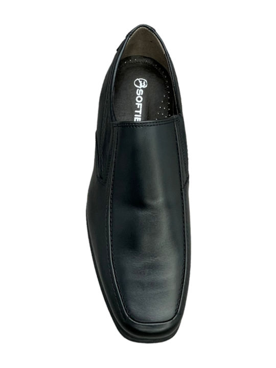 Leder Herren Freizeitschuhe Anatomisch Schwarz