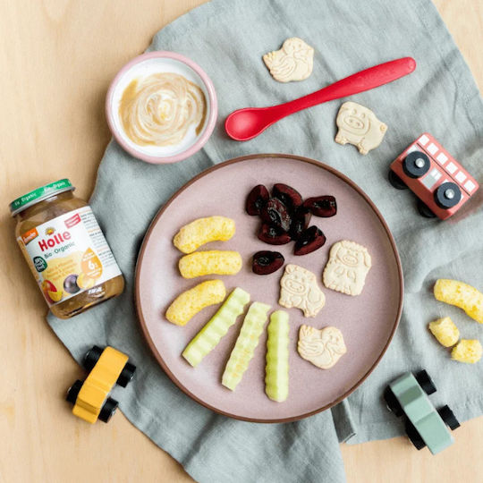 Holle Fruit puree Apple & Plum with Flavor Apple & Plum No Added Sugar 190gr for 6+ Months