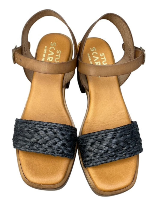 Leather Sandals Anatomic Black