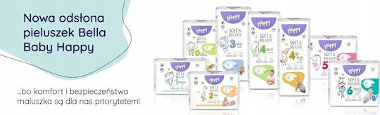 Bella Happy Klebeband-Windeln Soft&Delicate Nr. 2 für 3-6kg 38cm