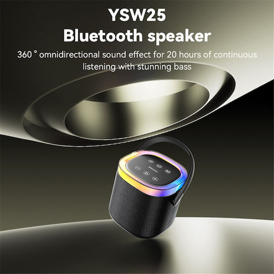 Yesido YSW25 Wasserdicht Bluetooth-Lautsprecher Schwarz