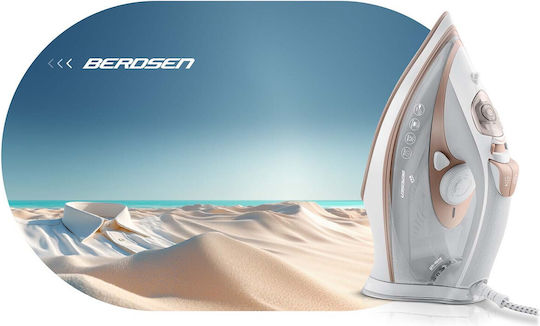 Berdsen Σίδερο Ατμού 3000W με Κεραμική Πλάκα White