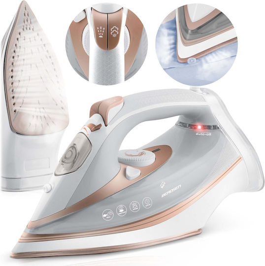 Berdsen Σίδερο Ατμού 3000W με Κεραμική Πλάκα White