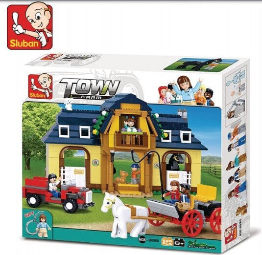 Sluban Sluban Town Farm Horse Stable for 6+ Years 525 Pieces