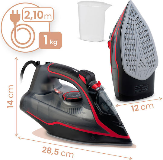Berdsen Dampfbügeleisen 2600W mit Keramiksohle