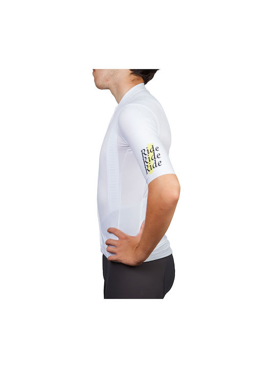 Demaraz Short Sleeves Cycling Jersey White