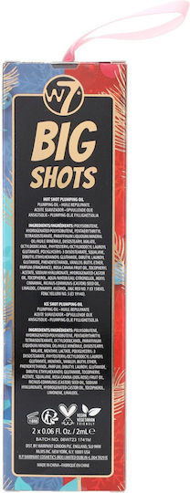 W7 Cosmetics Big Shots Σετ Μακιγιάζ για τα Χείλη 2τμχ