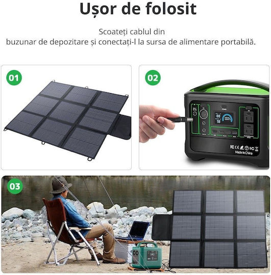 Taggo 200w Klappbares Solar Batterieladegerät Tragbares Flexibles Design Ip67 Mc4 Zu Anderson Xt60 Dc5521 7909 Ladekabel