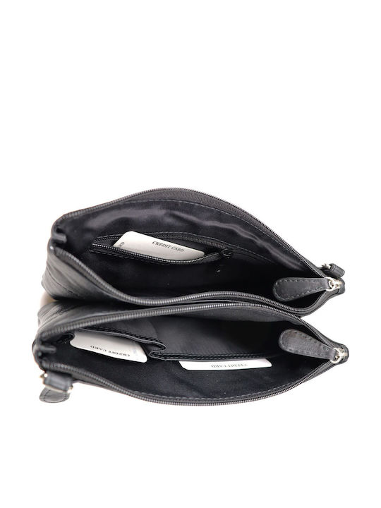 Leather Women's Crossbody Bag Black