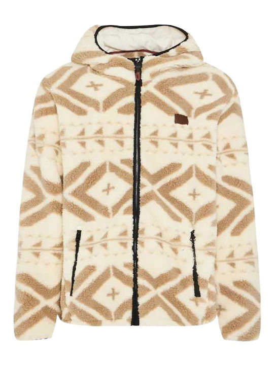 Men's Sherpa Cloud Cream Multi Jacket