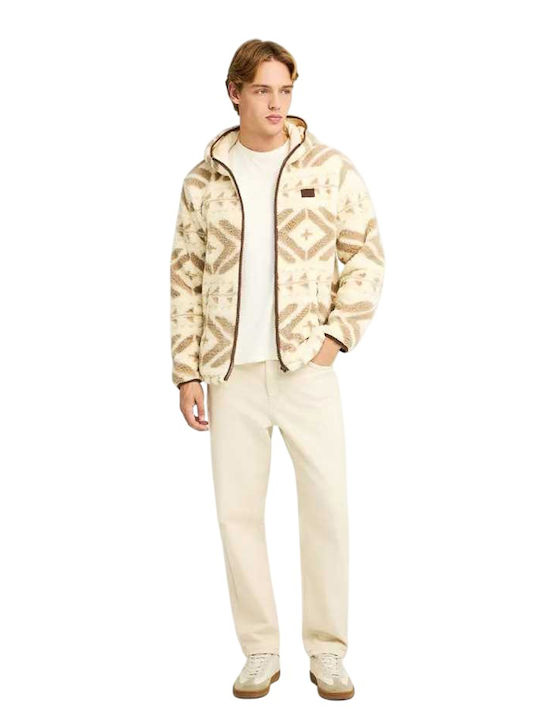 Men's Sherpa Cloud Cream Multi Jacket