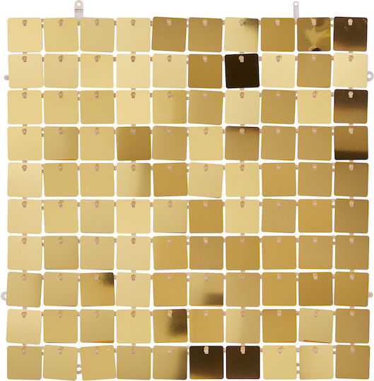 Disco Wanddekoration 4 Stück Goldene Goldene Tiefe 30cm X Breite 0,5cm X Höhe 30cm