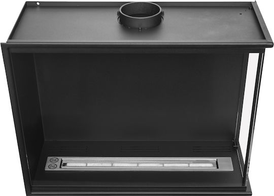 Globmetal Wandmontiert Bioethanol Kamine Innenbereich Schwarz 60xx