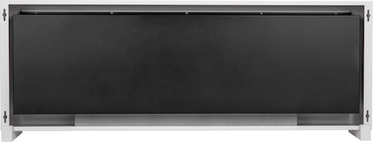 Bioethanol Fireplace Standing 120cm Box White