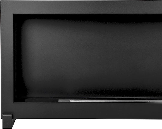 Bioethanol-Kamin Boden Stehend 120cm Box Schwarz