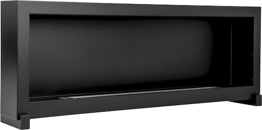 Bioethanol-Kamin Boden Stehend 120cm Box Schwarz
