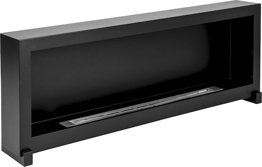Bioethanol-Kamin Boden Stehend 120cm Box Schwarz