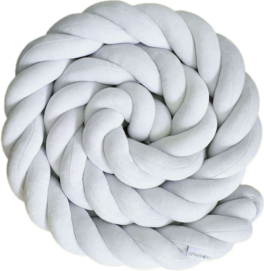 Sparrow Πάντα Πλεξούδα Εσωτερική Light Grey 14x200cm