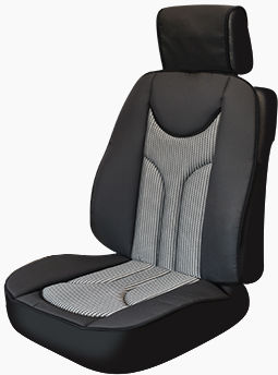 Smartic Autositzbezug 2Stück Schwarz