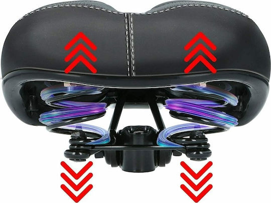 Dunlop Σέλα Ποδηλάτου Μαύρη 240 x 210 mm