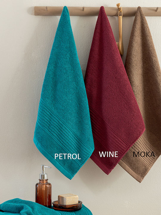 Palamaiki Bath Towel Roke 70x140cm Wine Weight 600gr/m²
