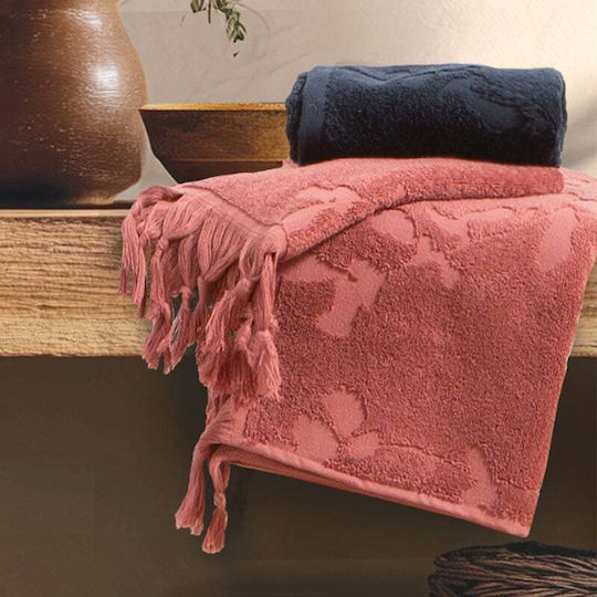 Nef-Nef Homeware Hand Towel Vania 30x50cm Rose Weight 550gr/m²