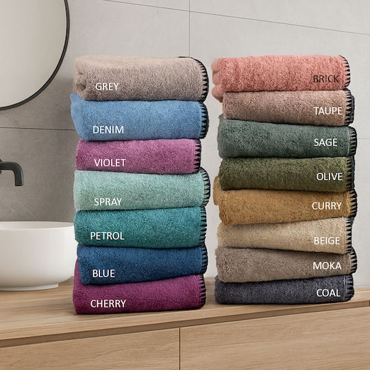 Palamaiki Handtuch Brooklyn 30x50εκ. Cherry Gewicht 500gr/m²