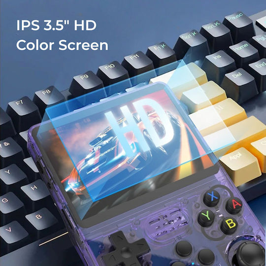 Consolă Portabilă Retro R36s 3.5" Ips Dublu Ram Chip 15.000 Jocuri 64gb Arkos 2.0 Mov