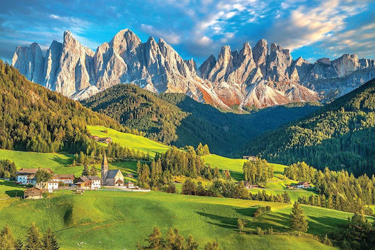 Dolomites Italian Alps Smart-Cut Puzzle 2D Smart Cut Design 1000 Pieces