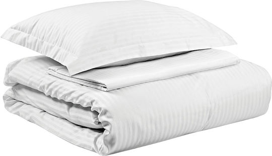 Beauty Home Duvet Cover Cotton Queen 230x250 Art Ε1026 White