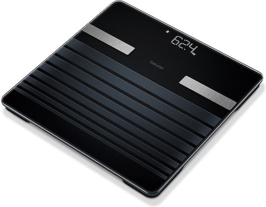 Beurer Smart Badezimmerwaage mit Bluetooth in Schwarz Farbe