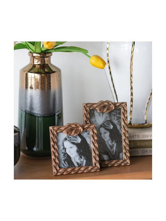 Artekko Plastic Photo Frame With Gold Frame