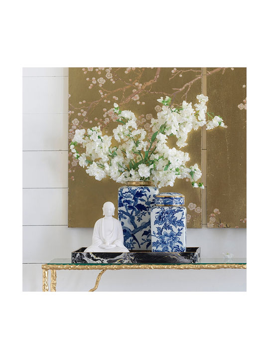 Artekko Decorative Vase Melania Blue 32x16x32cm