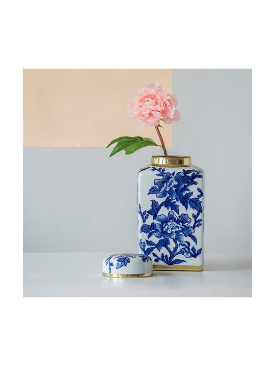 Artekko Decorative Vase Melania Blue 32x16x32cm
