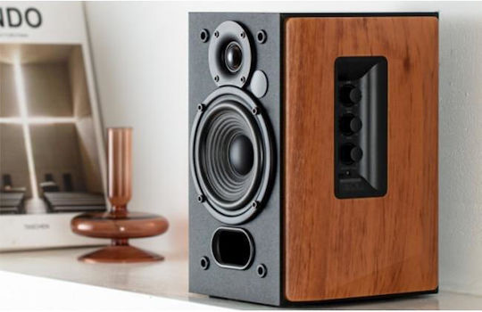 Edifier R1380DB Αυτοενισχυόμενα Ηχεία με Bluetooth 42W (Ζεύγος) Καφέ