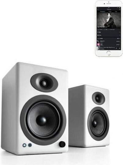 Audioengine A5+ Αυτοενισχυόμενα Ηχεία 50W (Ζεύγος) Λευκά