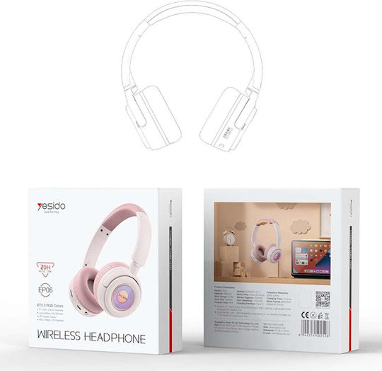 Yesido EP06 Wireless / Wired Over Ear Headphones Black