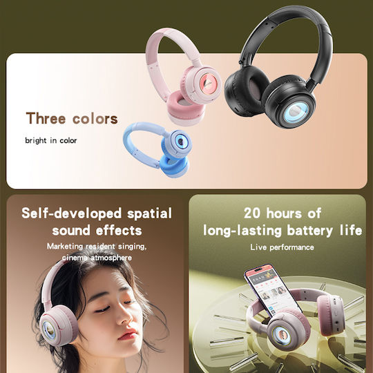 Yesido EP06 Wireless / Wired Over Ear Headphones Black