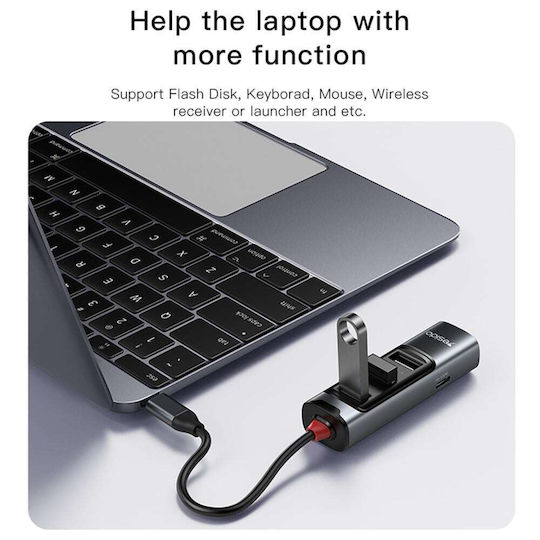 Yesido HB22 USB-C Docking Station με HDMI 4K PD Γκρι