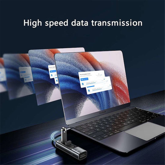 Yesido HB23 USB-C Docking Station mit DisplayPort 4K PD Gray