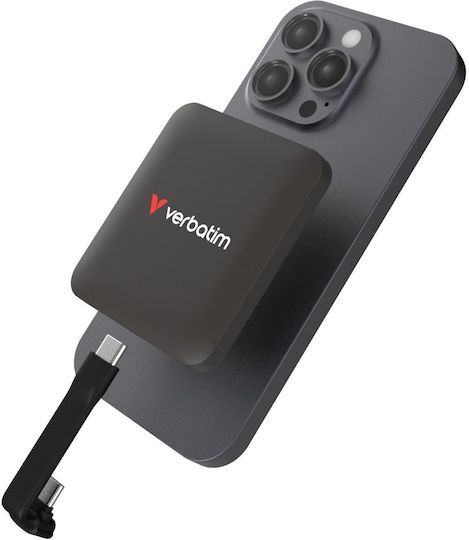 Verbatim Snapback Magnetic USB-C Hard Disk Extern SSD 512GB 2.5" Mocha Metalizat