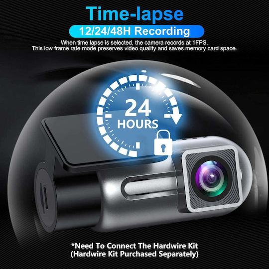 Taggo 1080P Windshield Car DVR with Adhesive Tape