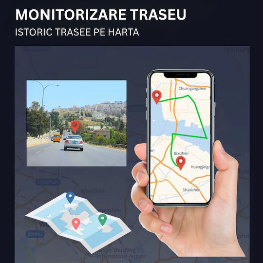 Taggo Σετ Κάμερα DVR Αυτοκινήτου 1440P Wi-Fi, GPS & Κάμερα Οπισθοπορείας