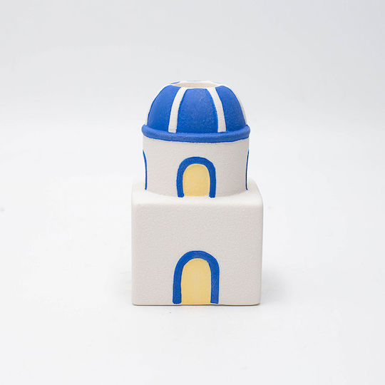 Σετ Διακοσμητικά Σπιτάκια από Κεραμικό Υλικό 8.4x8.4x20.5cm 2τμχ