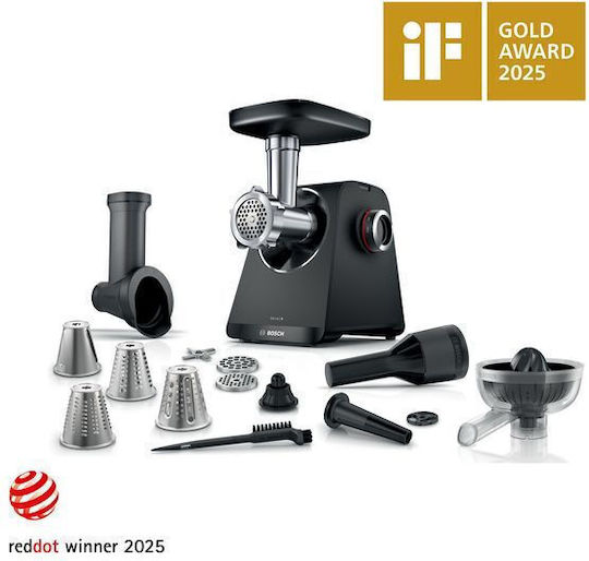 Bosch Μηχανή Άλεσης Κιμά 1900W Μαύρη