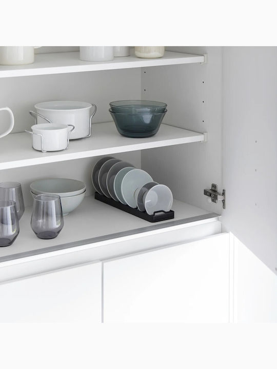 Yamazaki Tower Cabinet Dish Rack Inox in Black Colour 8.6x32x2.2cm