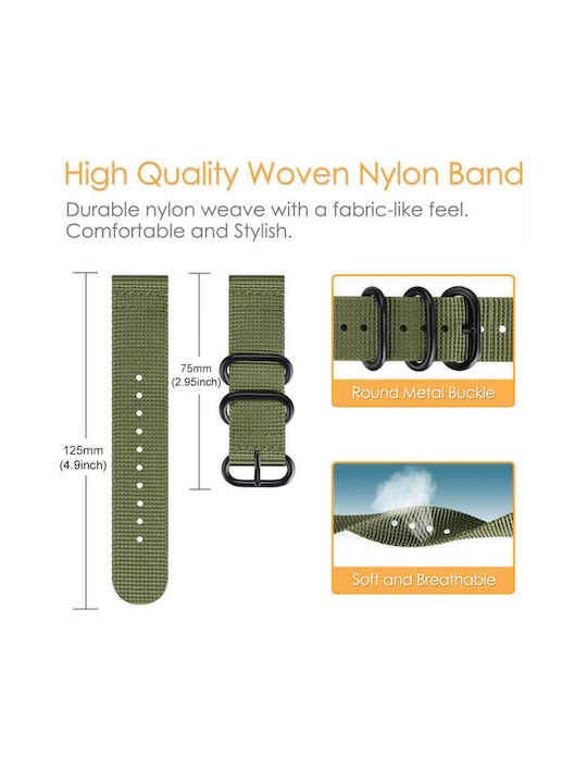 Buckle Nylon Canvas Strap Xiaomi Smart Band 9 Pro/8 Pro Redmi Watch 5/4 Orange