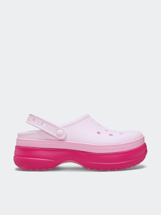 Crocs Classic Stacked Дамски Клоги Розов