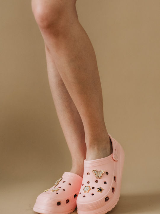 The Shoemart Sonimix Femei Sabot Roz